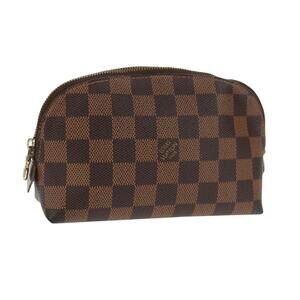 LOUIS VUITTON Damier Ebene Pochette Cosmetic PM Pouch N47516 LV Auth ka1215